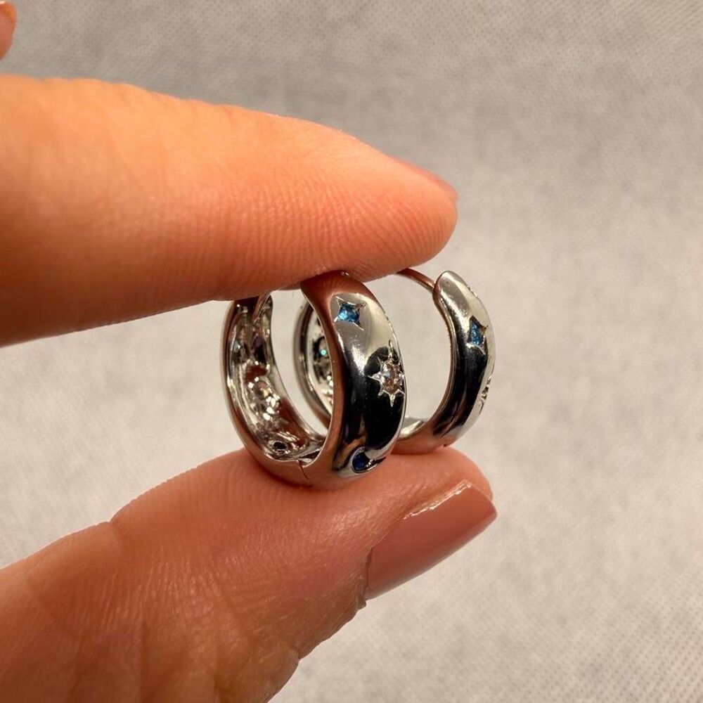 925 sterling Silver hoop earrings